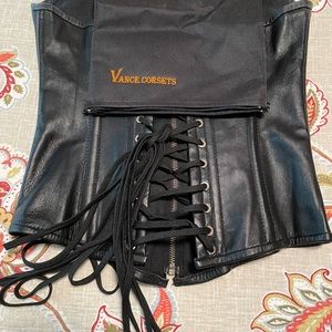 Leather corset